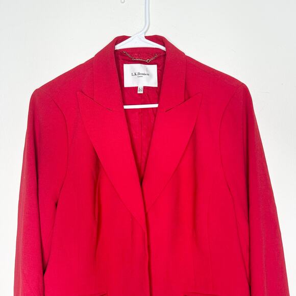 L.K. Bennett Red Blazer - Picture 2 of 5